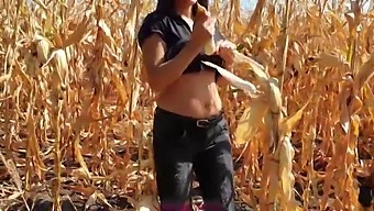 Amateur Step-Sis Gets Covered In Cum During Farm Work