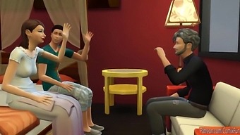 Teen And Mature Couple Have A Wild Orgy
