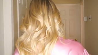 Watch A Blonde Pornstar Pleasure Herself In Front Of The Camera