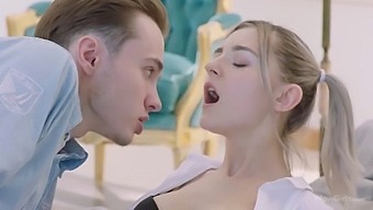 Blonde Teen With Big Natural Tits Seduces And Gives Herself To A Horny Boy