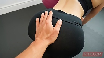 Amalia Davis, A Babe With Big Tits, Gets Anal Creampie From Gym Owner In Pov