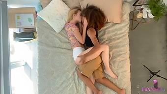 Blonde Chloe Cherry And Afro Babe Jenna Foxx In A Sizzling Hot Lesbian Video!