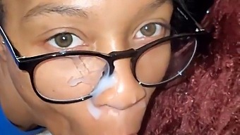 African-American Woman Gets A Facial