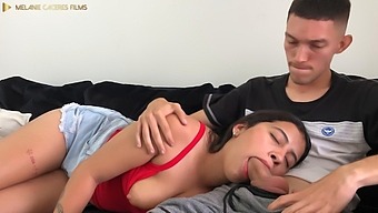 Step Sister'S Mouthful Of Cum In A Roughing Step Fantasy