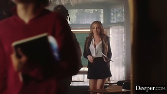 Amber'S Insatiable Appetite For Bbc Is Fulfilled By Two Classmates In A Hardcore Session
