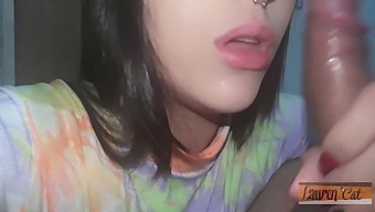 Brazilian Brunette'S Mouth Fills With Semen