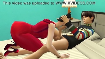A Japanese Stepmom Gives Her Stepson A Christmas Surprise With Oral Sex