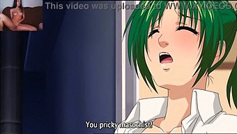 A Young Woman'S Pussy Gets Wet And Held Up By An Animated Penis In Uncensored Hentai