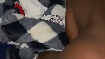 Amateur Ebony Teen Struggles With Tight Vagina