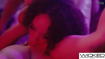 Experience The Erotic Pleasure Of A Steamy Threesome With Alexis Tae And Other Babes