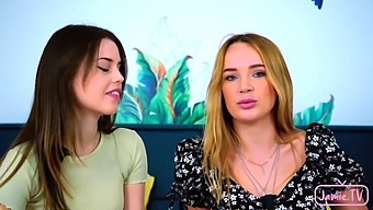 Two Teens Pleasure Themselves With Nico'S Impressive Member In Homemade Video