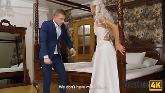 Bisexual Bride And Her Fiancée Share A Hot Threesome On Their Wedding Day