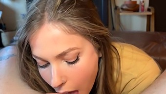 Hidden Camera Captures Intense Amateur Blowjob And Facial